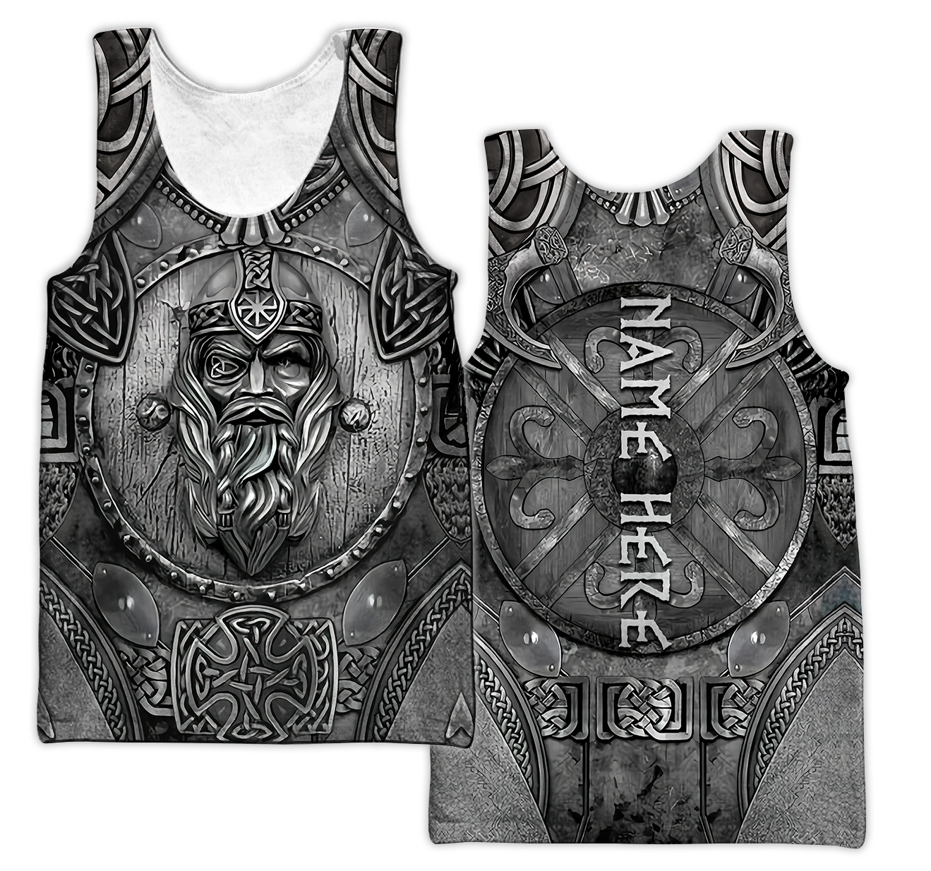 Customized Name Viking 3D All Over Printed Unisex Shirts
