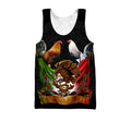 Mexico Rooster 3D All Over Printed Unisex Shirts