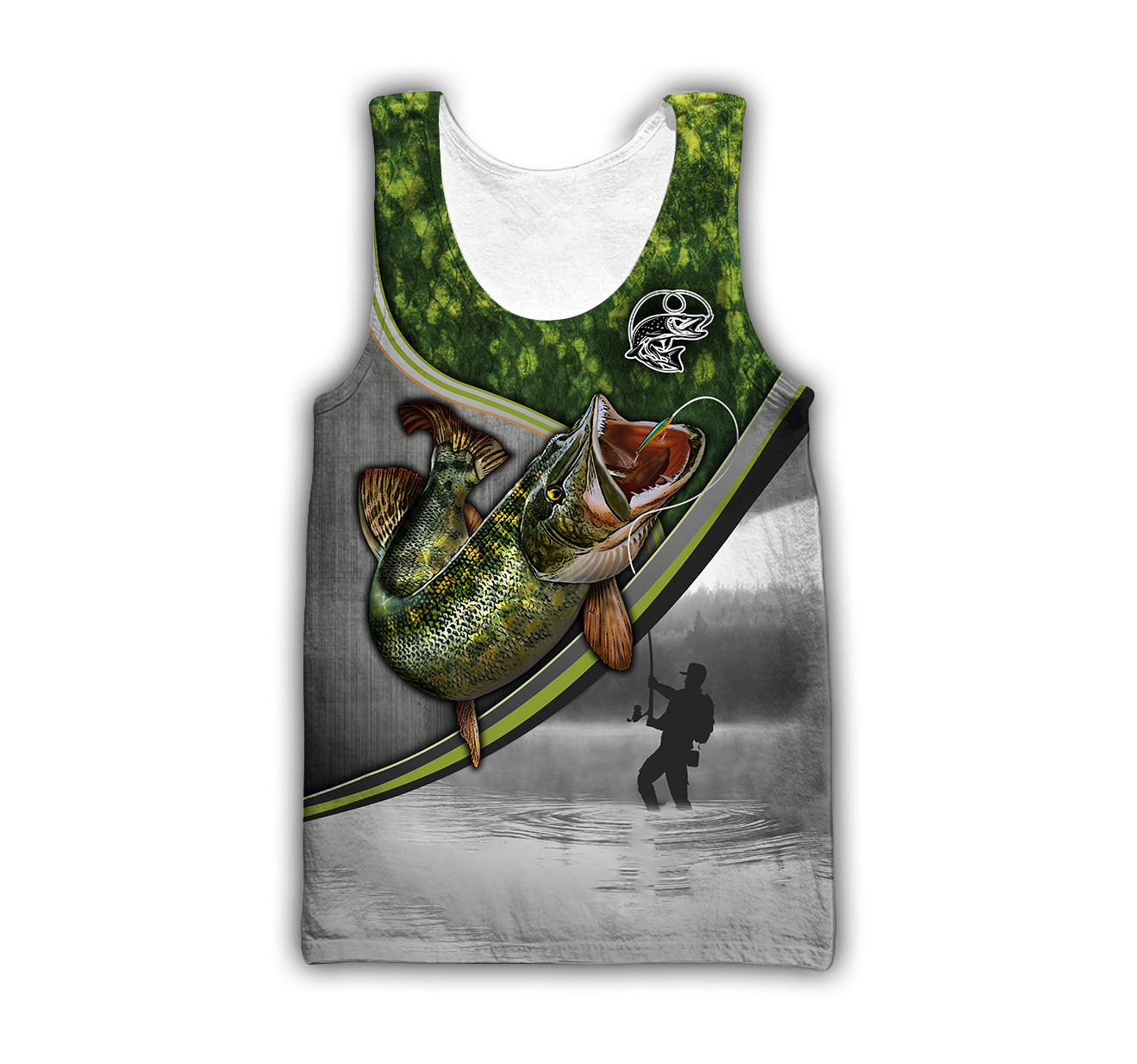 Custom name Pike fishing Fisherman Camo 3D Design print shirts