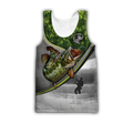 Custom name Pike fishing Fisherman Camo 3D Design print shirts