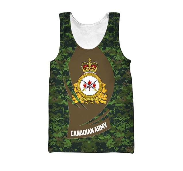 Personalized Name XT Canadian Army Pullover 3D All Over Printed Shirts DA11032106