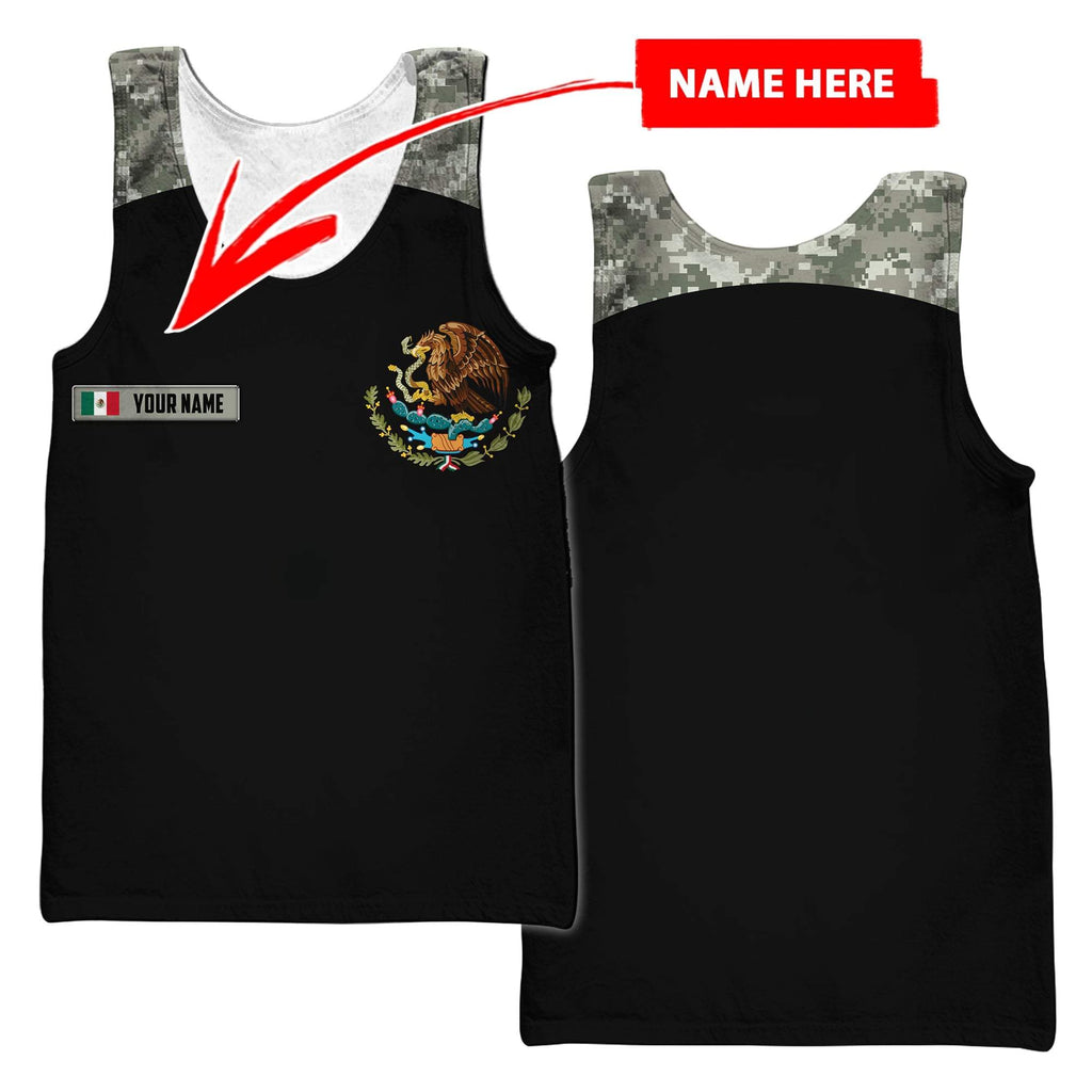 Mexico Coat Of Arms no03 Personalized Name 3D Unisex Hoodie