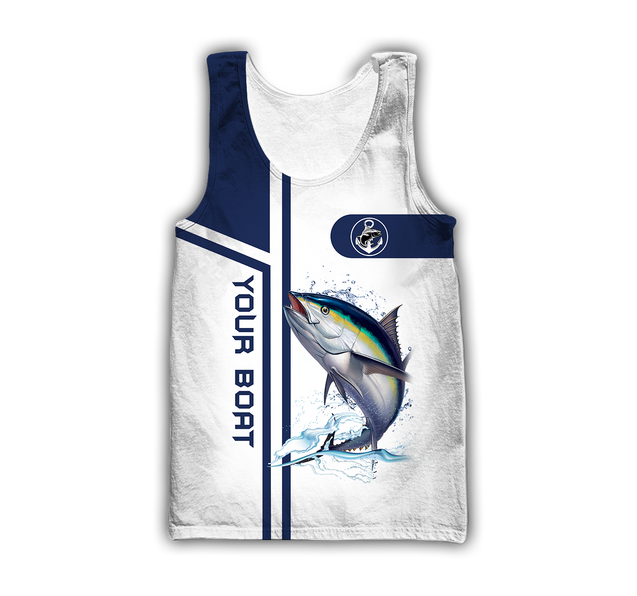 Custom name Tuna fishing team Catch and Release 3D Design print shirts