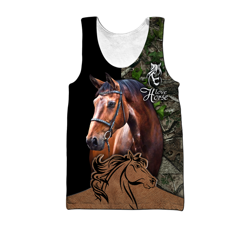 Love Horse Custom Name 3D All Over Printed Shirts