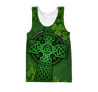 Premium Unisex Hoodie Irish St.Patrick  Celtic Cross And Shamrock  ML