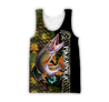 Fishaholic Northern Pike Fishing camo unisex 3d all over printed shirts