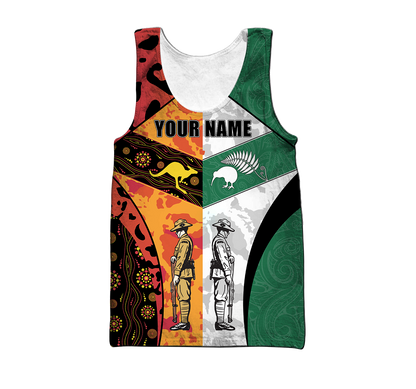 Custom Name Australia Aboriginal And New Zealand Maori 3D All Over Printed Unisex