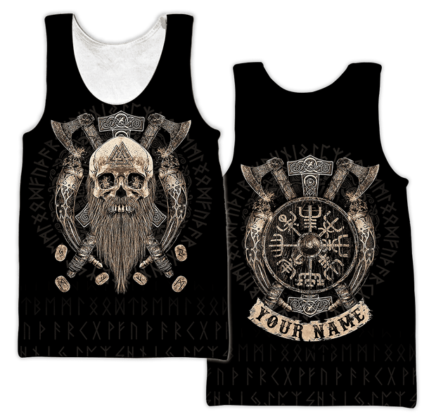 Customized Name Viking 3D All Over Printed Unisex Shirts