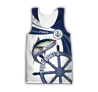 Custom name Tuna fishing boat team Catch and Release 3D Design print shirts