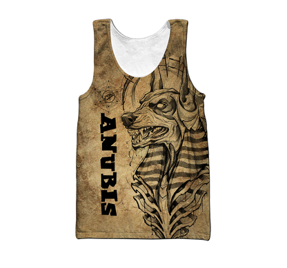 Egyptian Gods Ancient Anubis Tattoo unisex 3d print shirts