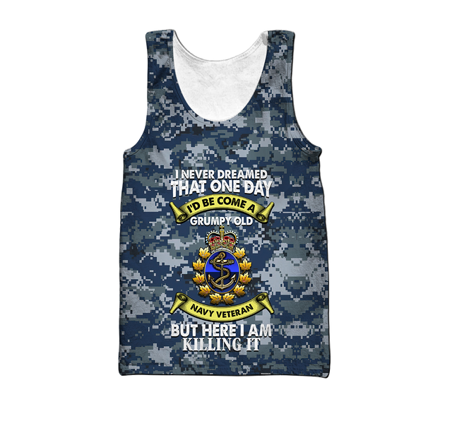 Canadian Navy Veteran 3D Printed Shirts MH15032103