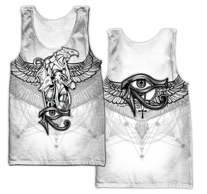 Egyptian Gods Ancient Tattoo white ver unisex 3d print shirts