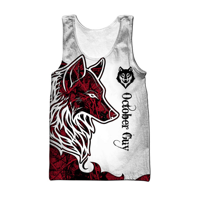 October Wolf 3D All Over Printed Shirts Pi112070