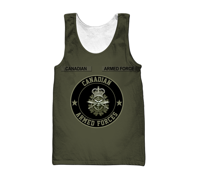 Personalized Name XT Canadian ARmed Forces 3D Printed Shirts DA27032102