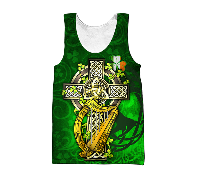 Irish Harp 3D All Over Printed Shirts For Men and Women