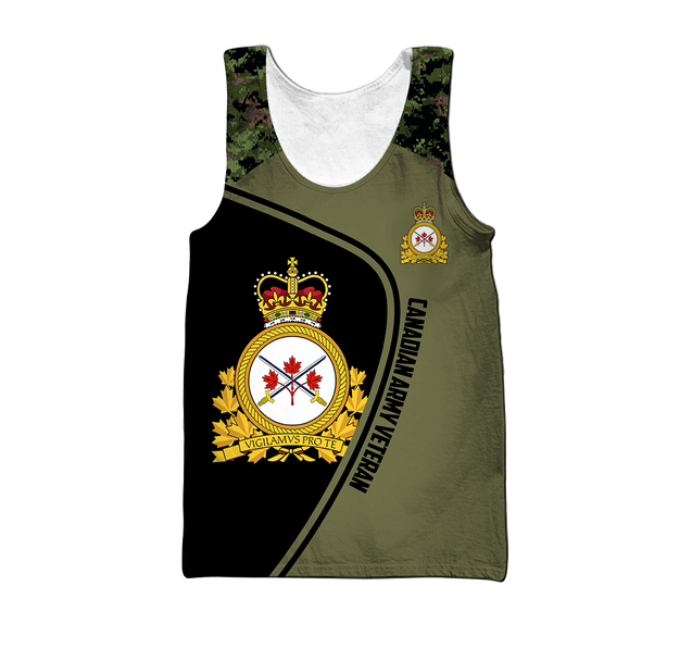 Personalized Name XT Canadian Army Veteran 3D All Over Printed Shirts DA13032107