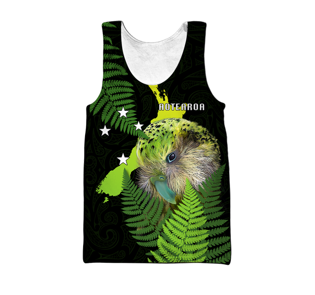 Premium Aotearoa Kakapo Bird 3D All Over Printed Unisex Shirts