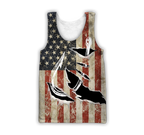 Custom name Hooked on fishing America design 3d print shirts