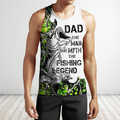 Custom name Dad Bass fishing Tattoo 3D print shirts