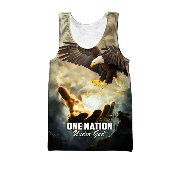 One Nation Under God  3D All Over Printed Unisex Shirts