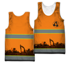 Personalized Excavator 3D All Over Printed Unisex Shirts