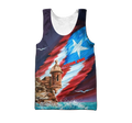 Custom Name Great Waves Puerto Rico Hoodie For Men And Women MH15032101