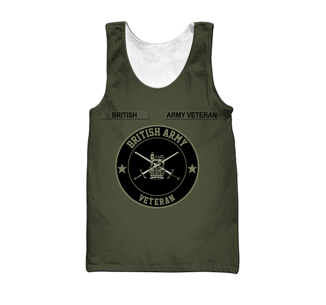 Personalized Name XT Bristish Army  3D All Over Printed Shirts DA10032103