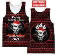 Customize Name Skull Satanic 3D All Over Printed Unisex Shirts