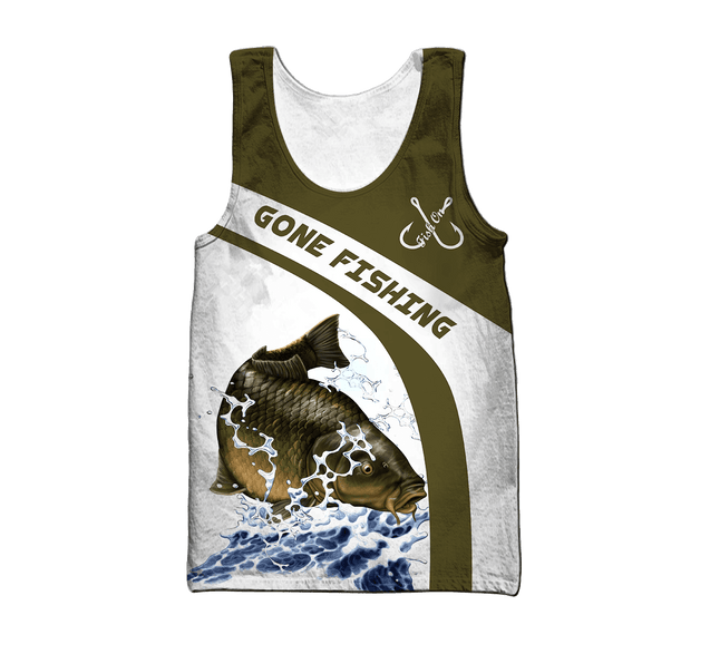 Custom name Carp Fishing 3D printed shirts