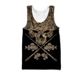 Skull Head Fishing Camo 3D design print shirts