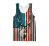 US Deer Persionalized Name 3D All Over Printed Shirts MH21052101