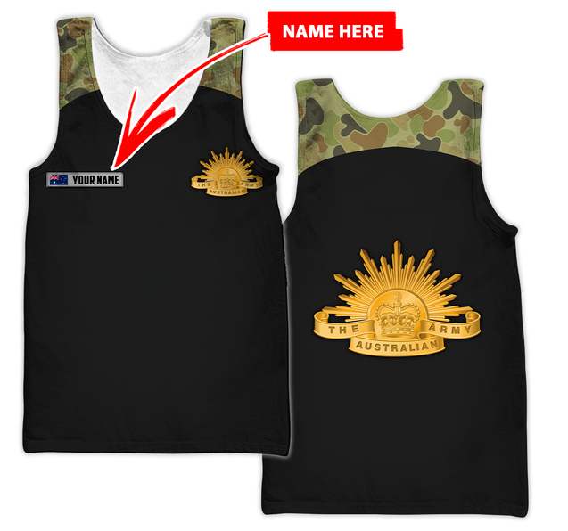 Personalized Australian Army 3D Printed Unisex Shirts TN PD29032102