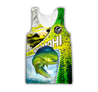 Custom name Mahi-mahi fishing scales design 3d print shirts