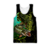 Northern Pike fishing underwater Yinyang camo 3d print shirts