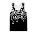 Premium Unisex Hoodie Polynesian Octopus Tattoo ML