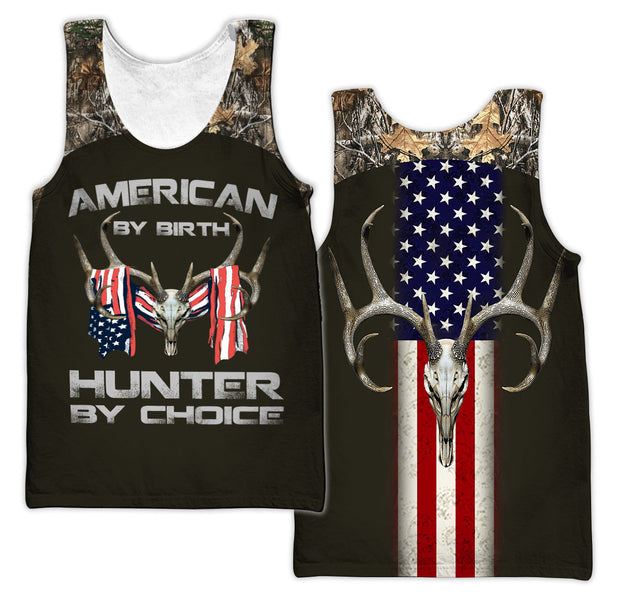 American By Birth Hunter By Choice 3D All Over Printed Unisex Shirts