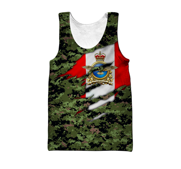 Canadian Air Force Veteran 3D All Over Printed Shirts PD10032102