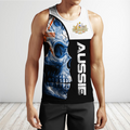 Premium Australian Army Skull 3D Printed Unisex Shirts TN