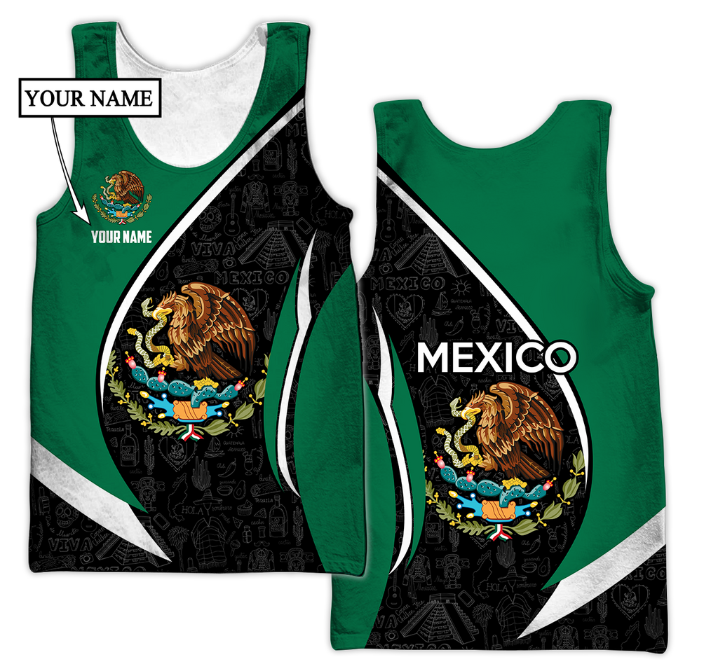 Persionalized Mexico 3D All Over Printed Unisex Hoodie