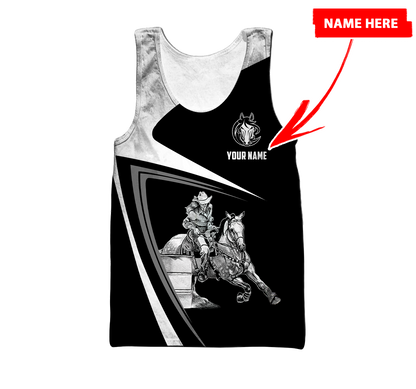 Personalized Barrel Racing 3D All Over Printed Hoodie