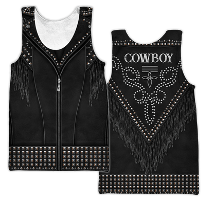 Native Cowboy Jacket No22 Cosplay 3D Over Printed Unisex Deluxe Hoodie ML