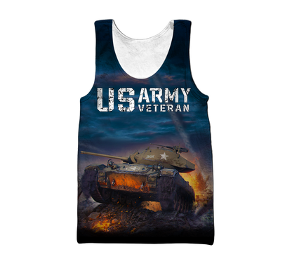US Army Veteran 3D All Over Printed Shirts PD05012102