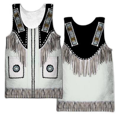 Native Cowboy Jacket No17 Cosplay Custom Name 3D Over Printed Unisex Deluxe Hoodie ML