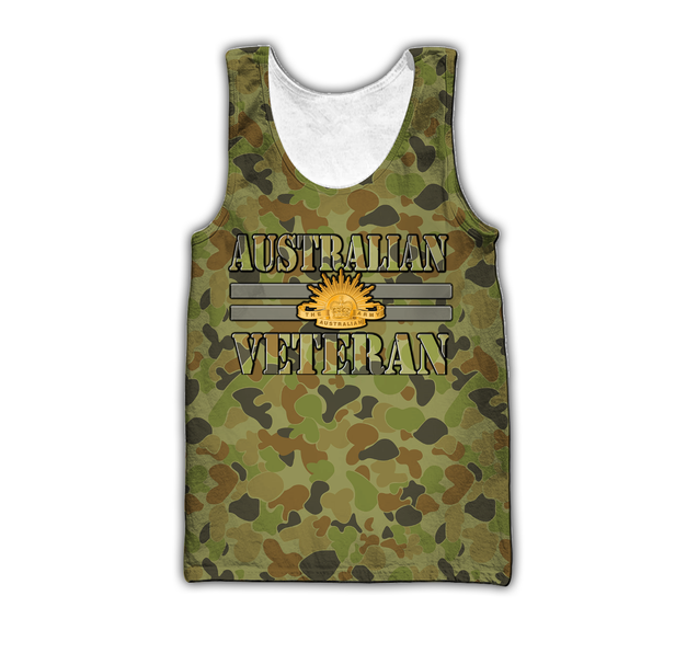 Australian Veteran 3D Printed Unisex Shirts TN