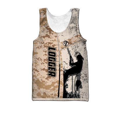 Premium 3D Printed Unisex Camo Logger Shirts MEI