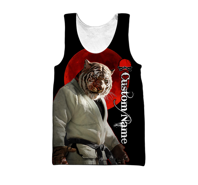 Customize Name Martial Tiger Art Hoodie For Men And Women DA03042104