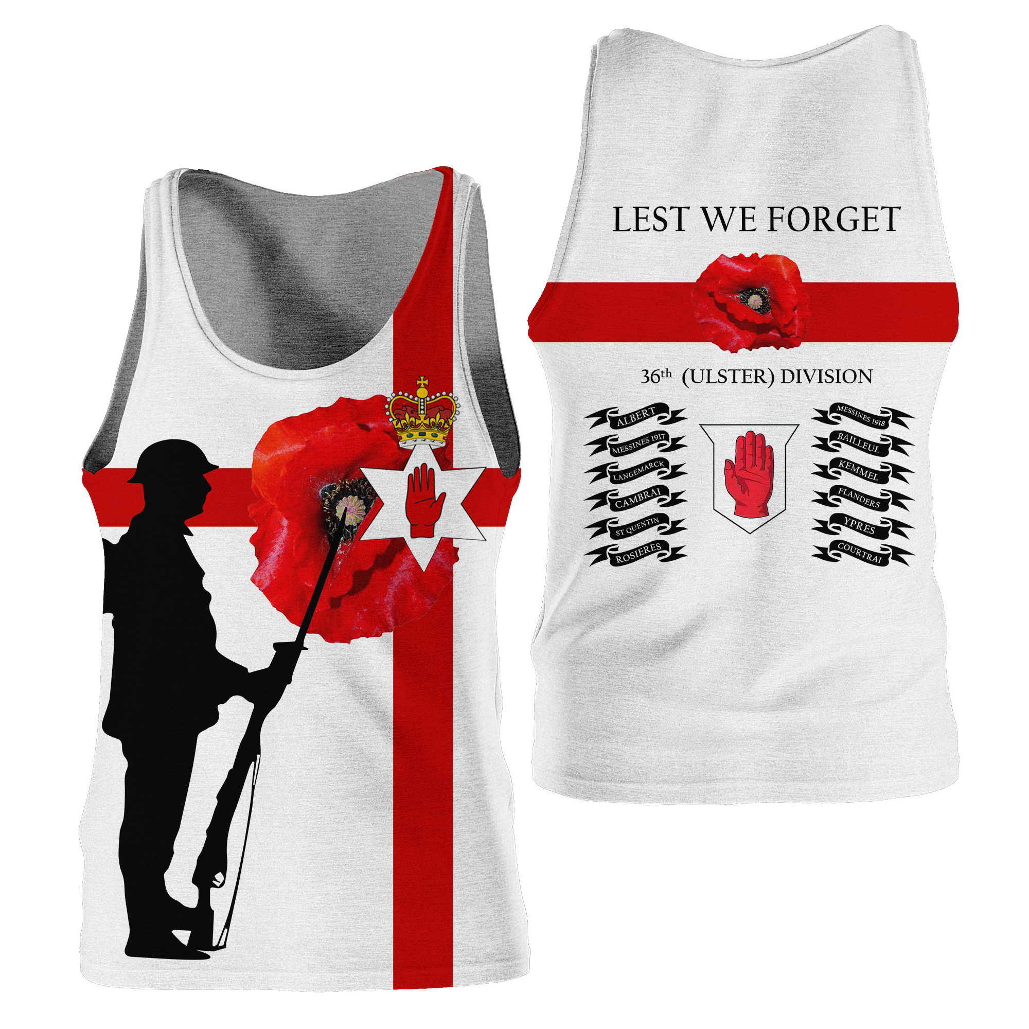 36th Division Remembrance Day Lest We Forget 3D All Over Printed Unisex Shirts