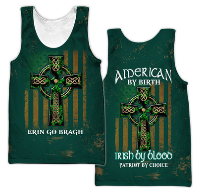 Irish St.Patrick Irish by blood 3d hoodie shirt for men and women custom name