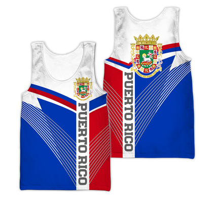 Customize Name Love For Puerto Rico 3D All Over Printed Unisex Shirts