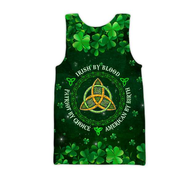 Irish By Blood Custom Name 3D All Over Printed Shirts For Men and Women